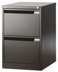 Bisley Filing Cabinet 2 Drawer Black 47W x 62D x 71H cm 