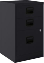Bisley 3 Drawer Filing Cabinet Black 672H x 413W x 400D mm