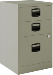 Bisley 3 Drawer Filing Cabinet Light Grey 672H x 413W x 400D mm