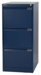 Bisley Filing Cabinet 3 Drawer Blue 47W x 62D x 101H cm 