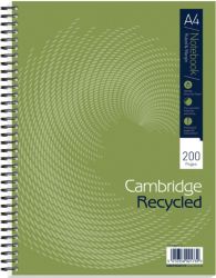 Oxford npad Recycled Soft Cover Wirebound Notebook A4 Ruled Margin