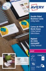 Avery Satin Colour Laser Business Cards 