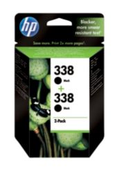 HP 338 Black Printer Ink Cartridge Twin Pack CB331EE