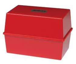 Card Index System 6 X 4   Red