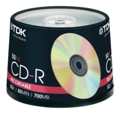 TDK CD R On A Spindle 50Pk 
