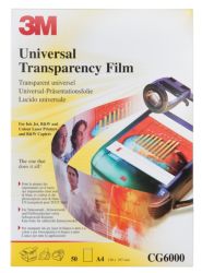 3M Universal A4 Multi Purpose Transparency Film Box of 50 sheets