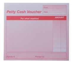 Petty Cash Pads Pink