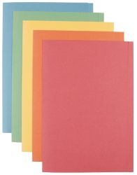 Viking Standard Weight Square Cut Folders Assorted Foolscap 100 Per Box 