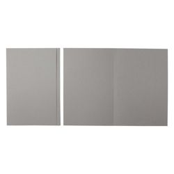 Viking Heavy Weight Square Cut Folders Grey Foolscap 100 Per Box