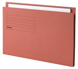 Viking Heavy Weight Square Cut Folders Red Foolscap 100 Per Box 