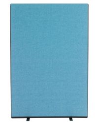 Versatile Freestanding Dividing Screens Full Width Woolmix Fabric Crystal Blue W1200 x H1800mm