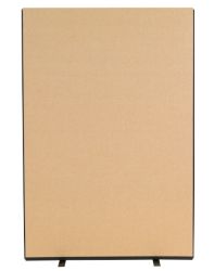 Versatile Freestanding Dividing Screens Full Width Woolmix Fabric Beige 1200 x 1800 mm