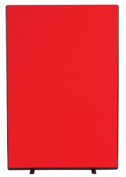Versatile Freestanding Dividing Screens Full Width Woolmix Fabric Red W1200 x H1800mm
