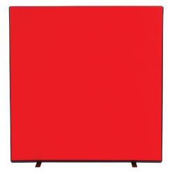 Versatile Freestanding Dividing Screens Full Width Woolmix Fabric Red W1500 x H1500mm