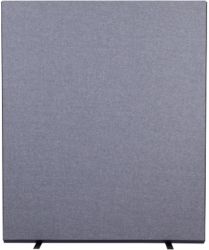 Versatile Freestanding Dividing Screens Woolmix Fabric Grey 1500 x 1800 mm