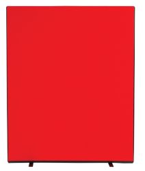 Versatile Freestanding Dividing Screens Full Width Woolmix Fabric Red W1500 x H1800mm