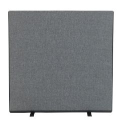 Versatile Freestanding Dividing Screens Woolmix Fabric Grey 1200 x 1500 mm