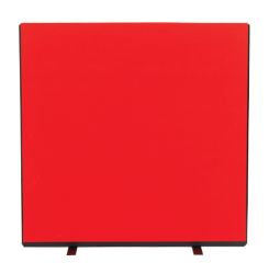 Versatile Freestanding Dividing Screens Full Width Woolmix Fabric Red W1200 x H1200mm