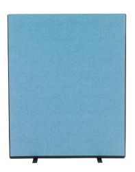Versatile Freestanding Dividing Screens Full Width Woolmix Fabric Crystal Blue W1200 x H1500mm