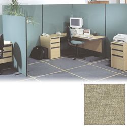 Versatile Freestanding Dividing Screens Full Width Woolmic Fabric Beige 1200 x 1500 mm