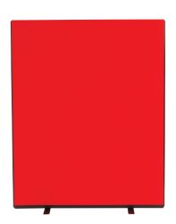 Versatile Freestanding Dividing Screens Full Width Woolmix Fabric Red W1200 x H1500mm