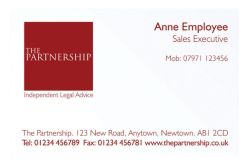 Smooth White Bond Flat Print Business Cards 
