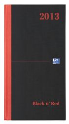 Oxford Black n Red Diary Pocket 90 x 174 mm