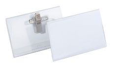 Durable Combi Clip Badge 54 x 90mm 50pk