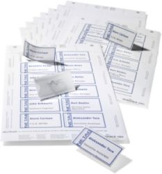 Durable Pin Name Badge Set 40 x 75mm 20 Badges