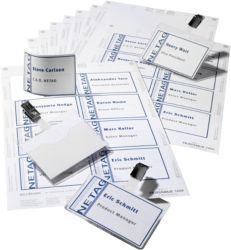 Durable Visitor Name Badge Set 60 x 90mm