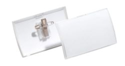 Durable Clickfold Badge with Combiclip 40 x 75mm 25pk
