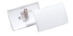 Durable Clickfold Badge with Combiclip 54 x 90mm 25pk