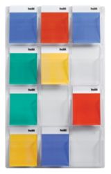 Crystal Clear Wall Display Unit 12 magazine Unit 762 x 1245 x 63 mm
