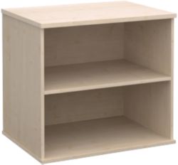 Largo Maple Effect Desk High Bookcase Maple 80W x 60D x 73H cm 