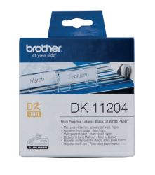 Brother DK 11204 QL Multipurpose Labels 17x54mm White Roll of 400