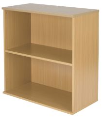 Newbury Office Environment Low Bookcase Maple 80W x 40D x 83H cm