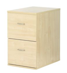 Newbury Office Furniture 2 Drawer Filing Cabinet Maple H410xD600xH694mm