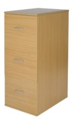 Newbury Office Furniture 3 Drawer Filing Cabinet Oak H410xD600xH1008mm