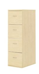 Newbury Office Furniture 4 Drawer Filing Cabinet Maple H410xD600xH1322mm
