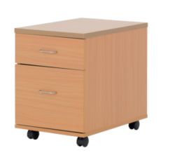 Newbury Office Environment 2 Drawer Mobile Pedestal Beech 41W x 614D x 556H cm