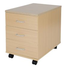 Newbury Office Environment 3 Drawer Mobile Pedestal Oak 41W x 614D x 556H cm