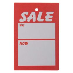 Sale Was Now Tags 95mm x 55mm pk 250