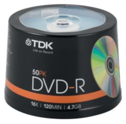 TDK DVD R on a Spindle 50pk 