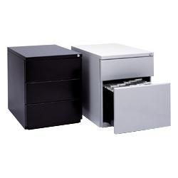 Bisley Mobile Pedestal Black 2 Drawer 420 x 510 x 570 mm