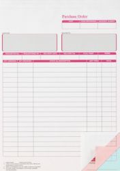 3 Part Purchase Order Sets 203 x 279mm 100 pk