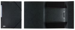 Elba 3 Flap Elasticated Folder Royal Black
