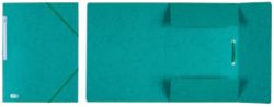 Elba 3 Flap Elasticated Folder Green