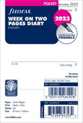 Diary Insert Week on 2 Pages Pocket Organisers