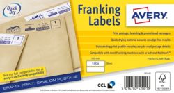 Avery Franking Labels 38 X 139mm 1000 Labels Per Box FL01 