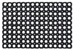 Doortex Rubber Honeycomb Door Mat Black 40 x 60 cm